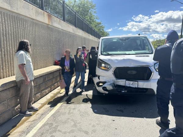 Tim Walzs motorcade crashes in pile up, staffer suffers broken arm